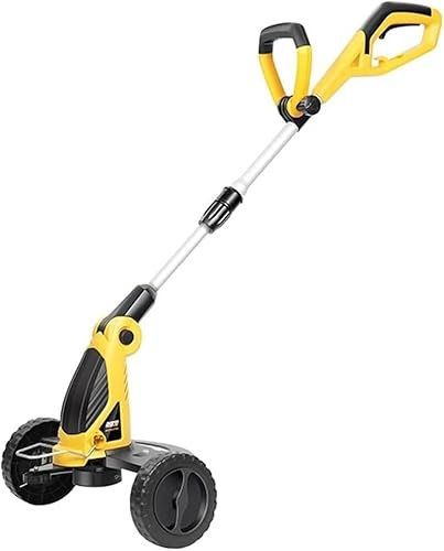 Cortacéspedes eléctricos Cortacéspedes pequeños de tipo empuje Cortacéspedes multifuncionales ajustables for jardín doméstico (Color : Giallo, Size : 10m)