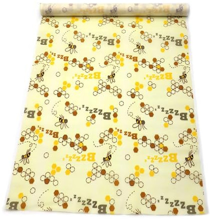 Reusable Beeswax Wrap Roll - 33x100cm Cuttable Organic Beeswax Food Wrap, Plastic-Free, Eco-Friendly Sustainable Food Storage Wrap for Bread, Sandwich, Fruits and Snacks (A)
