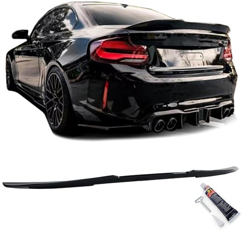 Ducktail Heckspoiler Lippe Schwarz mit ABE passt für 2er BMW F22 Coupe 2013-2022