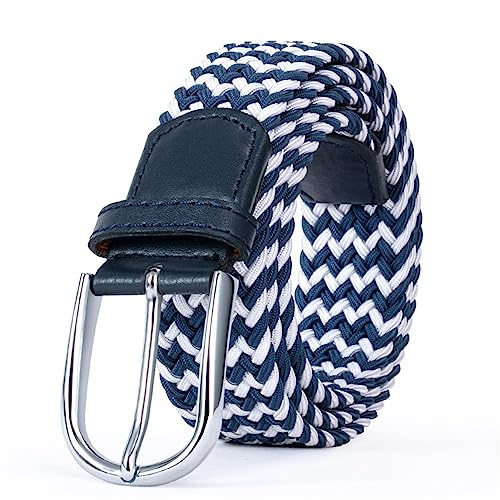 ZZHBSR Elastischer Flechtgürtel, Gürtel Unisex Elastischer Stoffgürtel Geflochtener, Stretchgürtel ohne Löcher 35mm für Damen und Herren Lässige Hose