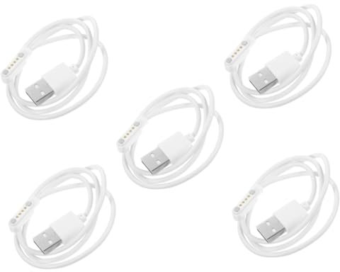 HOMSFOU 5stücke Smartwatch Ladekabel Magnetisch Pin Usb Kabel Für Kindertelefone Und Smartwatches Design Kompatibel Mit Verschiedenen Geräten Einfach Zu Verwenden Langlebig