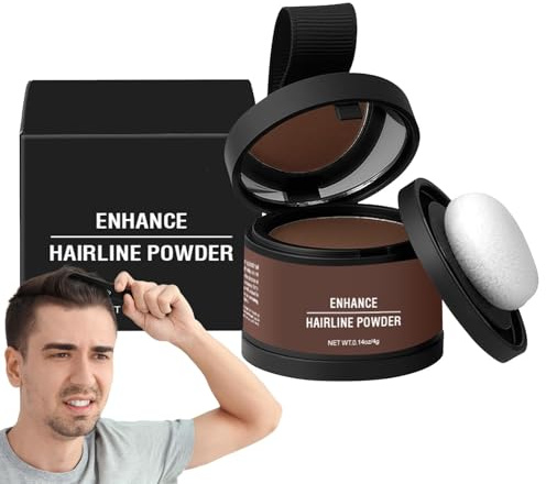 Haaransatzpuder für Frauen | Haar-Concealer, Grauabdeckung, mit Applikator, Ansatz-Abdeckung, Ausbesserung der Haarfarbe, Schattierungswerkzeug für feines, dünner werdendes Haar