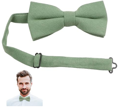 Pluvyze Fliege Grün Herren Dunkelgrün Fliege Mintgrün Herren Verwendet Für Bankette, Partys, Tänze, Hochzeiten, Abschlusszeremonien (Grün)