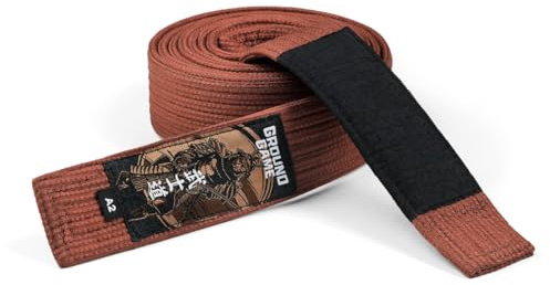 Ground Game BJJ Gürtel BJJ Belt | 260-340 cm | Brazilian Jiu-Jitsu-Gürtel für Erwachsene | Premium