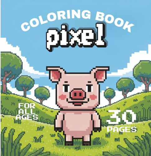 Pixel Coloring Book – 30 kreative Motive im beliebten Pixel-Klötzchen-Stil!