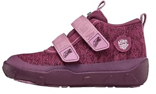 Affenzahn Übergangsschuh Knit Happy wasserdicht atmungsaktiv vegan mit Kaltfutter und Klettverschlüssen und Rutschfester Sohle, Größe 21-35 Otter - Rosa