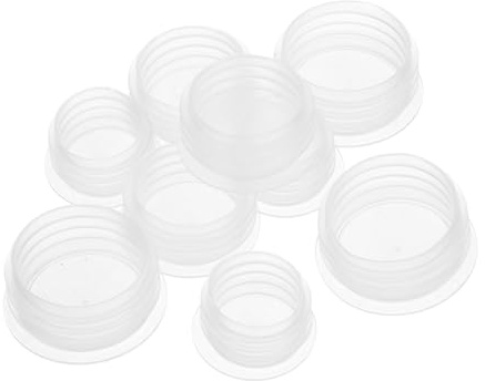 GRIRIW Bouchons de Bouteille Couvercles Scellés Anti-fuite en Plastique Blanc 150 Pièces pour Conserver Fraîcheur Adaptés aux Bocaux à Grosse Ouverture