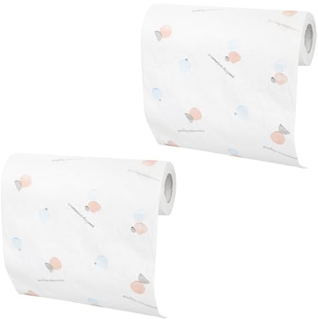 CLISPEED Paños de Cocina Multiusos de Bambú Toallas de Papel Reutilizables y Absorbentes 2 Piezas Limpieza Seco y Húmedo para Tareas del Hogar Accesorios de Cocina Ecológicos