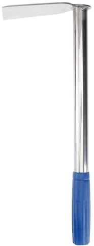 OSALADI Houe de Jardinage Compacte en Acier Inoxydable 1 Pièce Petite Houe Portative pour Agriculture de Fleurs et Plantation en Plein Air Outil Léger pour Désherbage et Préparation du