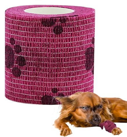Vendaje para mascotas, zapatos de vendaje para perros, autoadhesivo