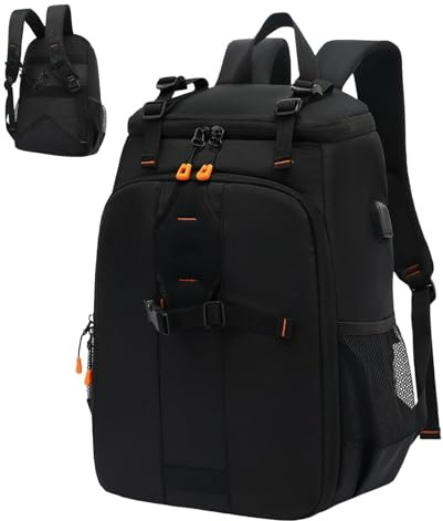 Camera Backpack | Large Capacity Multi-functional Backpack with Laptop Compartment | Camera Bags Cases | for Men Women Travel Outdoor Hiking Professional Photographer Work School