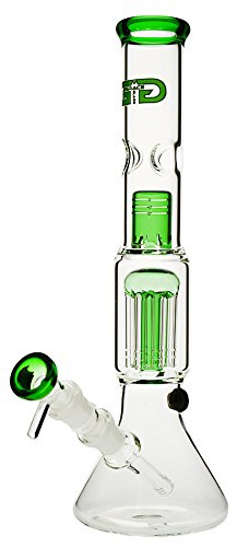Grace Glass 8-fach Percolator-Bong grün, 35cm - head&nature Bongkollektion