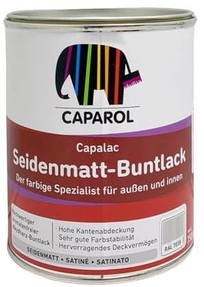 Caparol Capalac Seidenmatt Buntlack 0,75 Liter Farbwahl, Farbe:7035 Lichtgrau