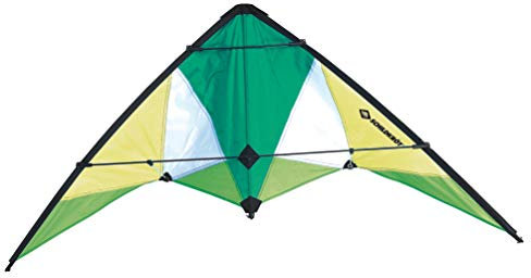 Schildkröt Stunt Kite 133, Zweileiner Lenkdrache, ab 10 Jahren, 60 x 133cm, inkl. 25 kp Polyesterschnüre, 2 x 30m auf Steuerspulen, 3-5 Beaufort, 970430
