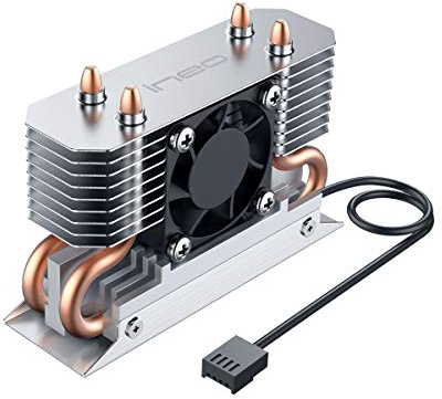 ineo M.2 2280 PCIe 5 SSD Rocket Heatsink Built-in Cooling Fan [M3]