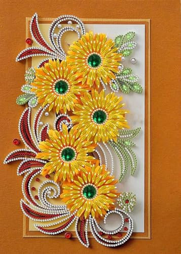 TRRCEPOS Diamond Painting Set für Erwachsene Blumen bilder - 5D Speziell Geformte Kristallklebemalerei - Perlen und Strasssteine - Crystal Art 30x40cm (Diamond Drawing H)