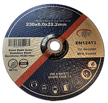 5 Stück Schruppscheibe Ø 230 X 6,0 mm für Stahl Metall