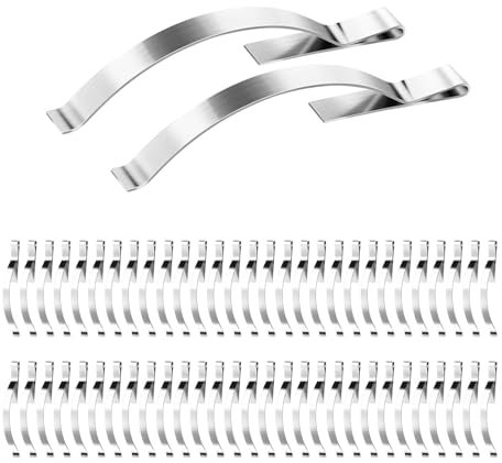 Qumiuu Spannfeder-Eckklemmen für Fenstergitter, Fenstergitter-Clips,Eckmontage-Flachfenster-Federklemmen - 60 Stück Fenstergitter-Spannfeder, langlebige Eckmontage, Flache Fensterfeder