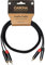 CASCHA Advanced Line - Cable de audio RCA (2 m) a RCA (2 m), 1 m