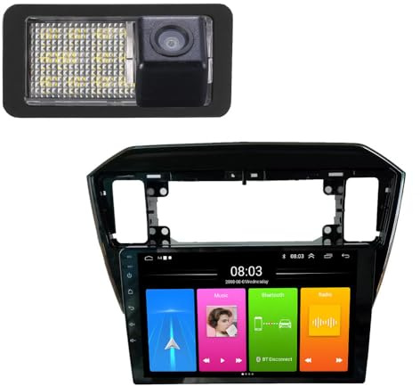 Navigationsgerät 9 Zoll Touchscreen GPS Navi Auto Navigation für Auto LKW, Nachtsicht Rückfahrkamera Ersatz für Seat MII 2011-2022/Skoda Citigo E-Citigo ab 2011-2022/VW UP! e-up! ab 2011-2017