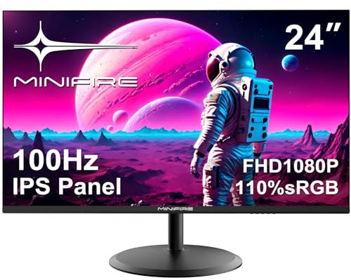 Minifire Monitor per computer FHD da 24 pollici - 120 Hz, OD 5 ms, pannello IPS, 1080p (1920x1080), Adaptive-Sync, sRGB 110%, schermo senza cornice, HDMI 1.4 * 1 e Type-C 2.5 W (cavo Type-C MF24X3A)