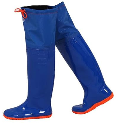 GZKDKZB Cuissardes légères pour la pêche et la Chasse, Bottes de Wading Hautes de 60 cm avec Fond antidérapant, imperméables pour Garder au Chaud