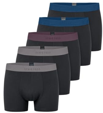 Schiesser Herren 5 PACK Boxershorts Bio Baumwolle Multipack - 95/5 Organic