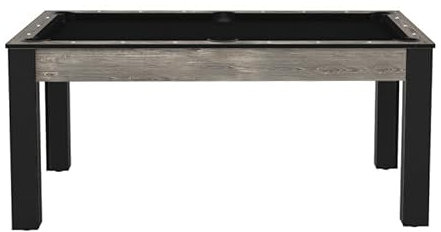 De Faugères Billard Texas 6 Füße – Farbe Industrial Teppich Schwarz