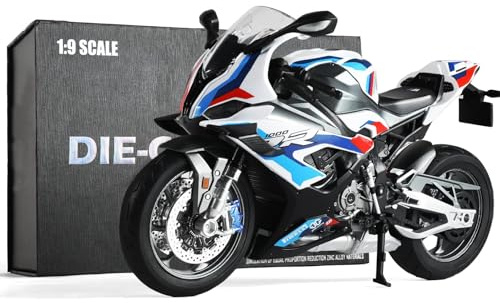 Risopen 1:9 Motorrad-Sammlermodell passend für die BMW M 1000RR | Karosserie aus Druckguss mit detailgetreuem Motor und Rahmen passend für 7–10-Zoll-Puppen ideal als Ausstellungsstück