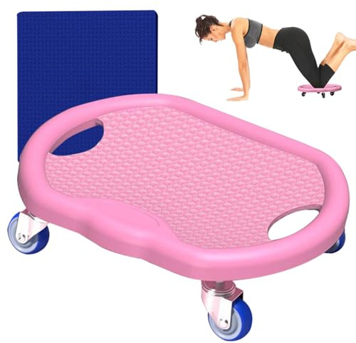 Tabla de entrenamiento para ruedas, 32 x 27 x 9 cm/12,6 x 10,63 x 3,54 pulgadas, rueda abdominal silenciosa con alfombrilla, herramienta de quema de grasa de cuerpo completo para gimnasio en casa de