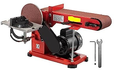 Levigatrice abrasiva multifunzione da 375 W Levigatrice a disco a nastro da tavolo Levigatrice a disco fatta a mano Lavorazione del legno Rettifica Lucidatura Utensili elettrici Per principianti fai d