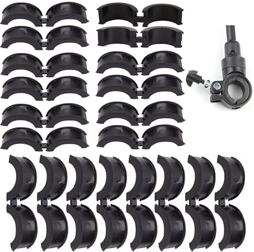 JINJUMEI 20Pcs Fahrradlenker-Gummidichtung,Gummidichtung Für Fahrradlenker 31,8 bis 25,4/22,2, Antivibrations und Anti-Rutsch Durable Rubber Gasket Für Mountain Telefonhalterung Konvertierungsdichtung