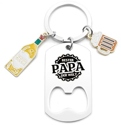 Cadeau de fête des pères pour papa, cadeau de fête des pères, cadeau pour papa, meilleur cadeau pour papa, porte-clés décapsuleur, cadeau pour papa, cadeau bonus papa, meilleur cadeau papa