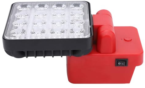 YWBL-WH LED -Kordel ohne Outdoor -Arbeit Licht IP67 Wasserdichte 18 V Batterie Lampe für Baustellen, Camping, Wandern Zinklegierungsmaterial