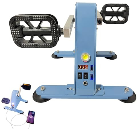 WHIPIN Générateur d'énergie à pédale, générateur d'urgence à pédale avec 2 Prises USB de Charge Rapide, générateur Portable pour vélo d'appartement 100 W, éclairage LED, Alimentation de Secours