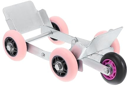 Hemobllo Chariot de Manutention Robuste pour Voiture Électrique, Acier Renforcé et Caoutchouc Antidérapant, Outil de Déplacement D’urgence pour Pneus Plats, Adapté aux Motos et Vélos, Hiver et Été