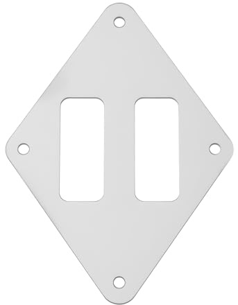 YINETTECH KFZ Kennzeichenhalter Verstärkungsplatte 304 Edelstahl 17,5 X 12,5 cm 13-30.335 Kompatibel mit MZ ES TS ETS ETZ