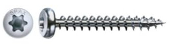 200 Vis Bois Tête Cylindrique Torx T-STAR + pointe 4CUT F/Total 4 x 30 mm - Zingué WIROX - D-Work
