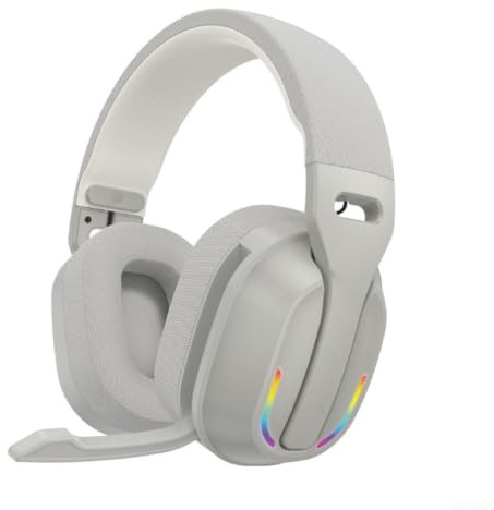 Cuffie Wireless Gaming B500 con Microfono Staccabile, Suono Surround e Bassa Latenza, Cuffie Over Ear per, 60H Autonomia(Gray)