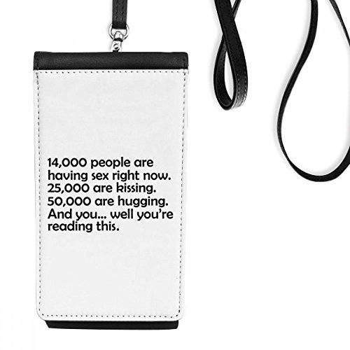 DIYthinker Quote Single Dog In Valentine's Day Faux Leather Smartphone Hanging Purse Black Phone Wallet Gift