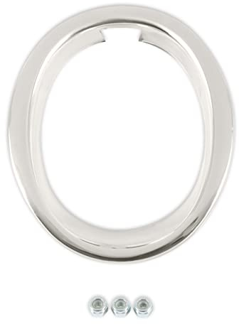 Scott Drake Exhaust Trim Ring in Polished Stainless Steel, Compatible with 1965-1966 Ford Mustang GT, Model C5ZZ-5C299-A