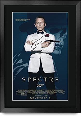 HWC Trading A3 FR James Bond - Specter Movie Poster Daniel Craig Signed Geschenk GESTALTET A3 Printed Autogramm Film Geschenke drucken Fotobildanzeige
