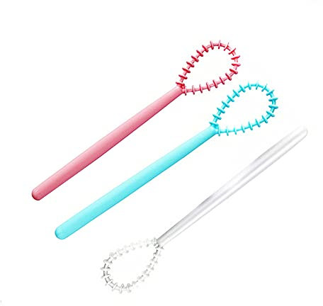 3Pcs Whisk Egg Beater Plastic Milk Blender Manual Mini Cream Egg Sauce Mixer Whipper for Cooking Blending Whisking Beating Mixing Frothing & Stirring
