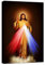 Póster de película de arte motivacional, imagen de la misericordia divina, amor Jesucristo, lienzo de pintura de Jesús para pared, cuadro de decoración del hogar, marco listo para colgar (40.6x61 cm)