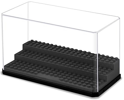 Comius Sharp Vitrine, Schaukasten Vitrine, Acryl Baukasten Display Box Staubdichtes Schutzvitrine Für Action Figuren, Sammlerstücke, Heimaufbewahrung(Schwarz)