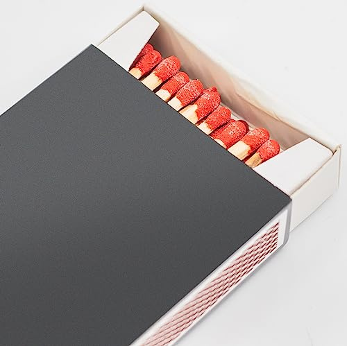 XXL 12x 55 Stk Kaminhölzer Extra Lang + 1 Bildmagnet! Kaminstreichhölzer Kohleanzünder Grillanzünder Zündhölzer Streichhölzer Anzünder für Kamin Grill Ofen Holzkohle Anzündwolle Holzwolle Camping
