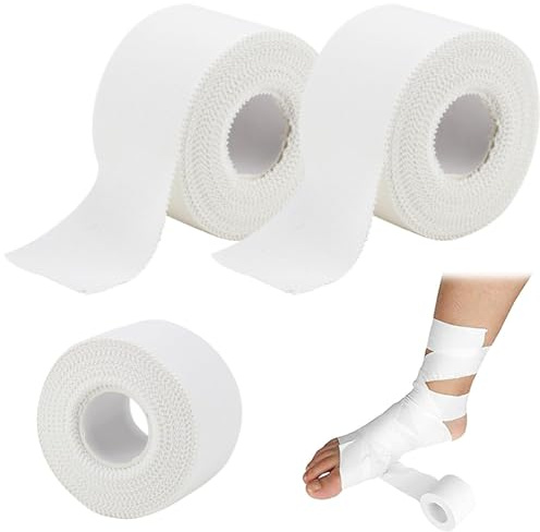 6 Pcs Strap Sport 3,8 cm x 10 m Ruban Adhésif Sport Strapping AdhéSif ÉLastiques Et ImperméAbles Sportif DéChirable Pour Handball Football Volleyball