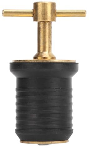 Ablassstopfen mit T-Griff, Mehrzweck-Messing-Nockenstil, Verstellbar, Stabile Struktur, Boots-Hardware-Griffstopfen für Yachten, Schiffe (1 Zoll)