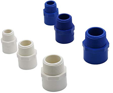 Hose Connector Adapter 1/2 3/4 1 External Thread to Inner Diameter 20/25/32Mm Male Bsp Thread Adapter Water Pipe Fittings PVC Hose Repair Connector/2022/3/4/3/4''