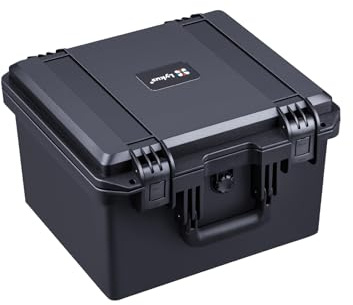 Lykus HC-3530 Wasserdichter Schaumstoffkoffer, Innengröße 33,5x27,5x21,3cm | IP67 wasserdicht, steckbarer Schaum, geeignet für Kameras, Objektive, elektronische Geräte und mehr